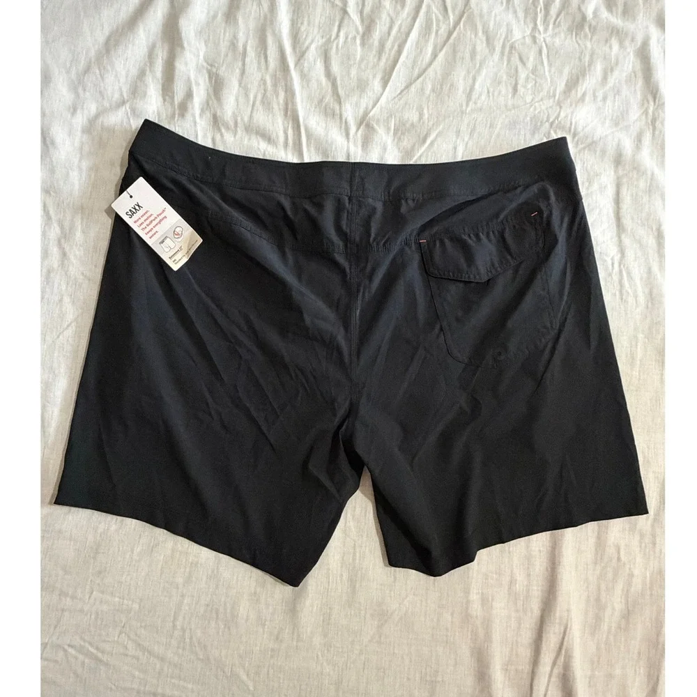 SAXX Betawave 2N1 Board Shorts Mens 40 Black XL BallPark Pouch DropTemp